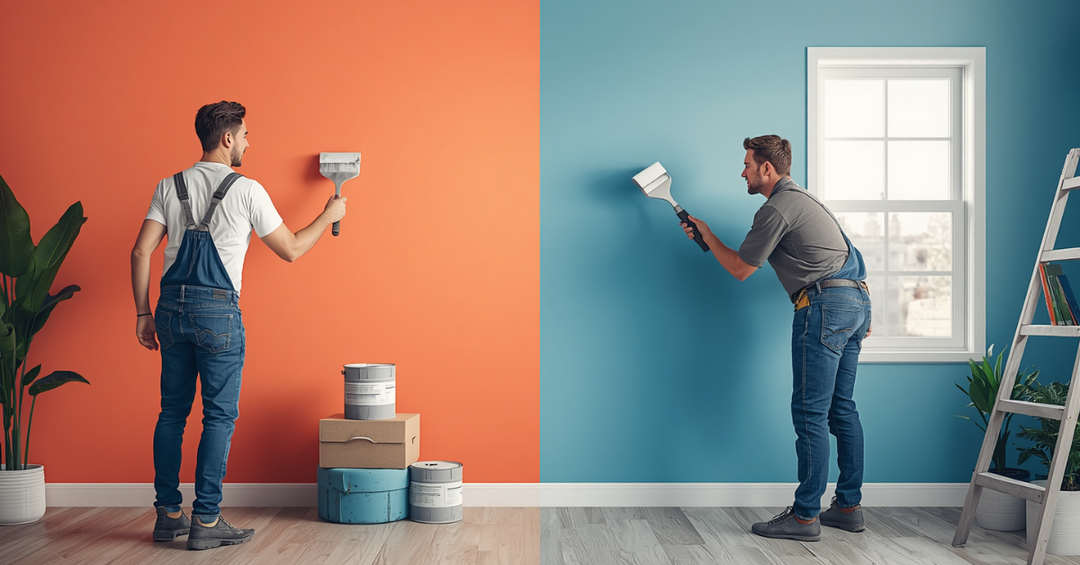 DIY vs professional house painting